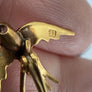 Magnifique Broche divine victorienne en or 18 carats sertie de diamants hirondelles en vol